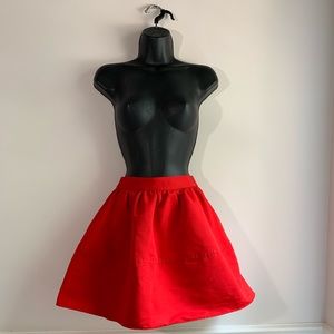 Red skirt